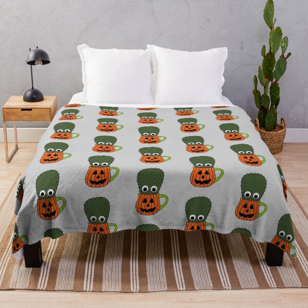 Item preview, Cute Cactus Design #248: Small Cactus In Jack O Lantern Mug designed and sold by DreamCactus.
