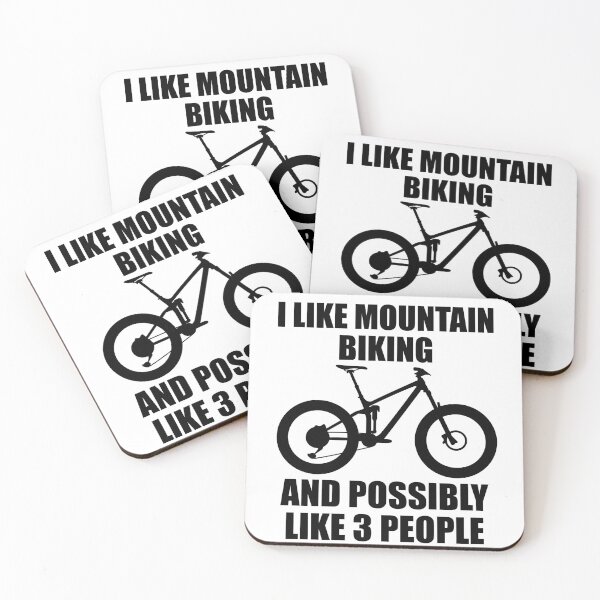 Item preview, I Like Mountain Biking And Possibly Like 3 People - Funny MTB and Mountain Gift designed and sold by chriswilson111.