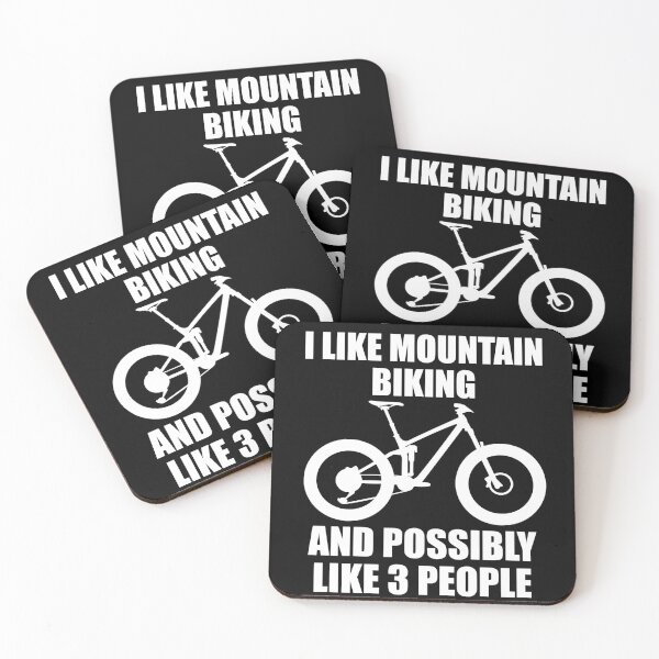 Item preview, I Like Mountain Biking And Possibly Like 3 People - Funny MTB and Mountain Gift designed and sold by chriswilson111.
