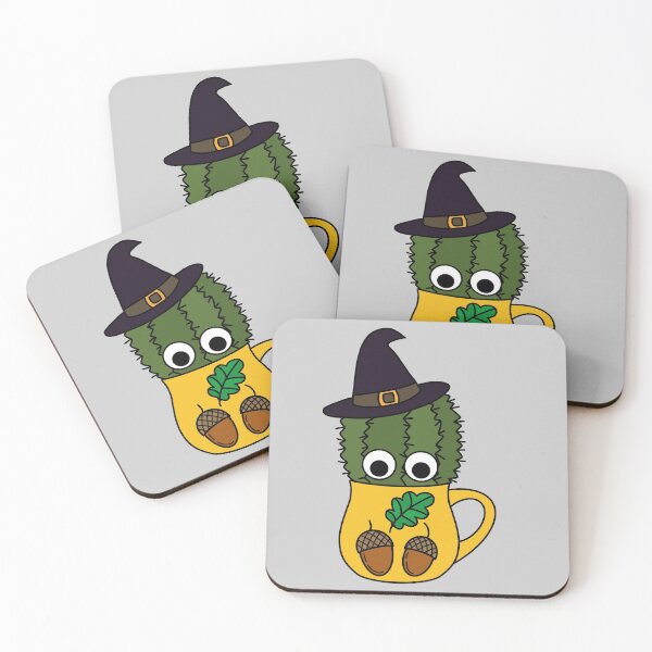 Item preview, Cute Cactus Design #255: Witch Cactus In Autumn Mug designed and sold by DreamCactus.