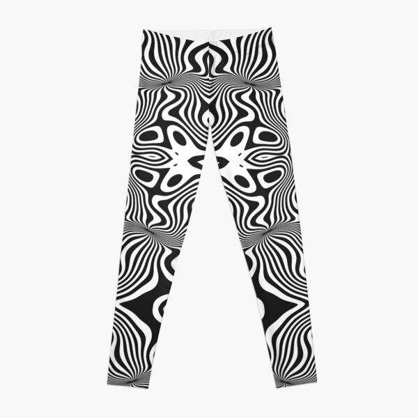 Black and White Optical Illusion Leggings