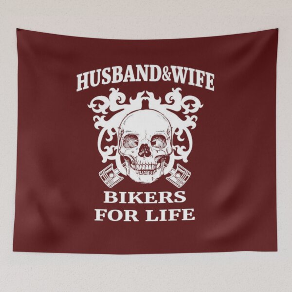 Item preview, husband and wife bikers for life designed and sold by GuineaKitty.