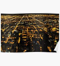 Golden grid Poster