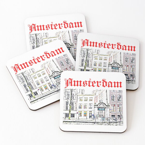 Item preview, Amsterdam Tilted Building Cyclist designed and sold by alexvas.