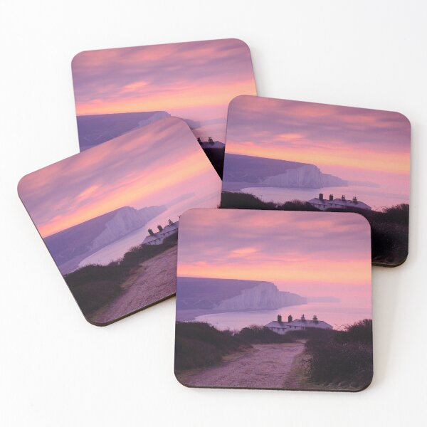 Item preview, Seven Sisters Coastguard Cottages Sunrise designed and sold by Eddie Allen.