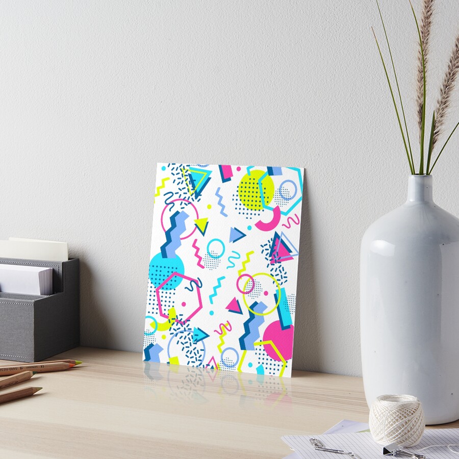 Geometric Pattern 80s 90s Memphis Style