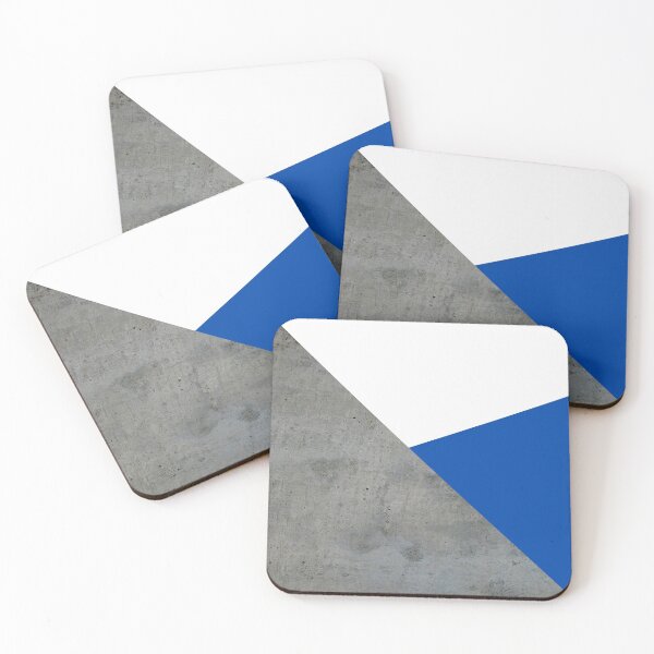 Item preview, Concrete grey and blue geometric background designed and sold by by-jwp.