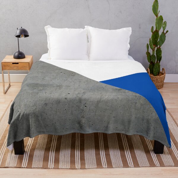 Item preview, Concrete grey and blue geometric background designed and sold by by-jwp.