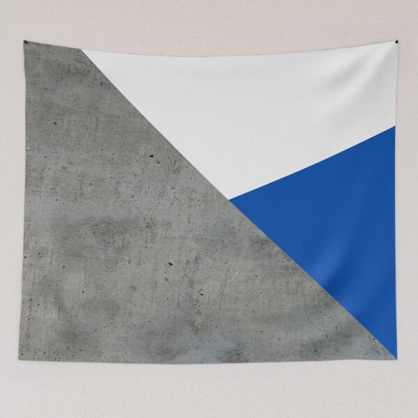 Item preview, Concrete grey and blue geometric background designed and sold by by-jwp.