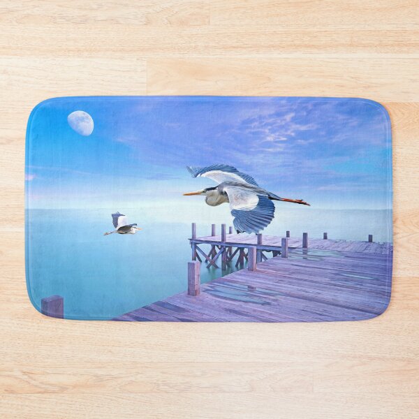 Item preview, Grey Herons and Morning Moon designed and sold by FineArtography.