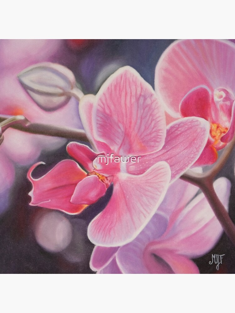 « Orchidée au pastel sec » par mjfawer