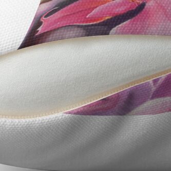Coussin 'Orchidée au pastel sec' : autre vue