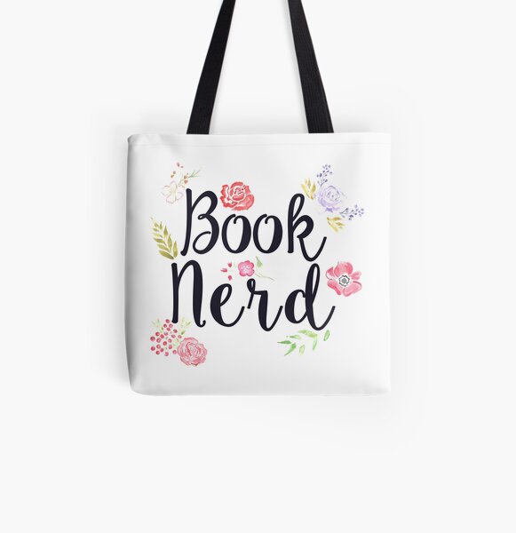 Book Nerd All Over Print Tote Bag