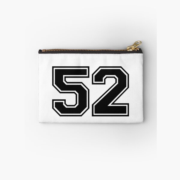 Item preview, Varsity Team Sports Uniform Number #52 - Black designed and sold by RiplMedia.