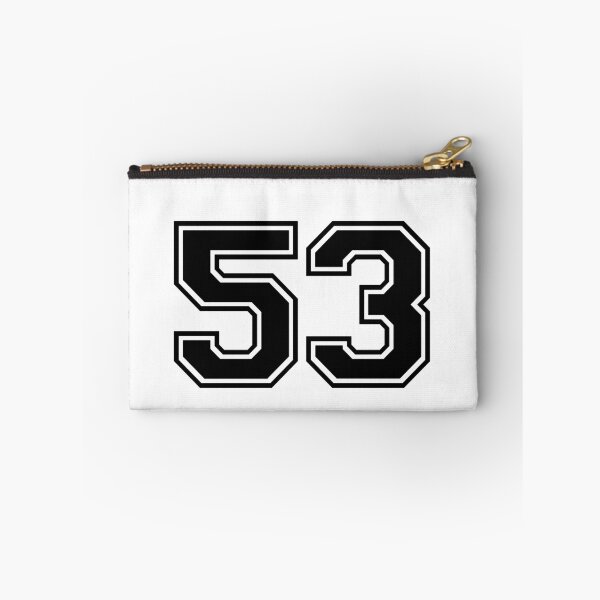 Item preview, Varsity Team Sports Uniform Number #53 - Black designed and sold by RiplMedia.