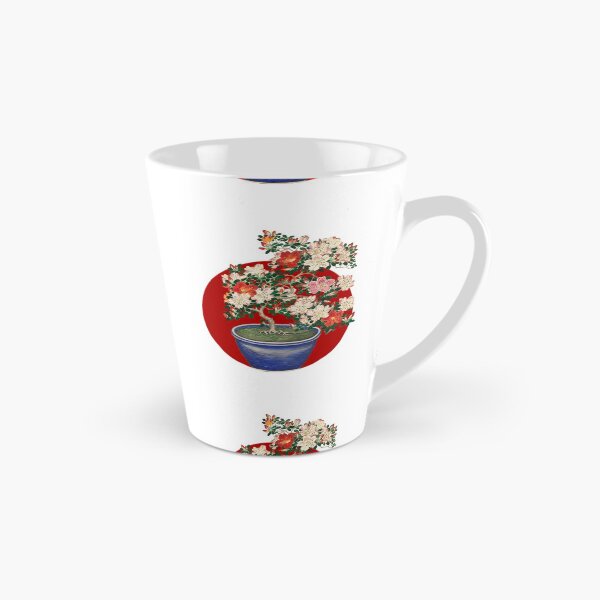 Item preview, Japanese Flag - Blooming Azalea in Blue Pot  designed and sold by weavernap.