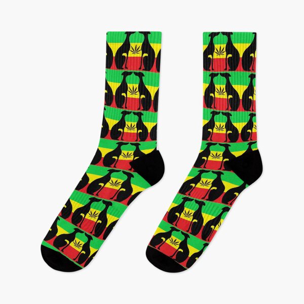 Item preview, One Love Reggae Reggae Greyhounds  designed and sold by JaneWrenArt.