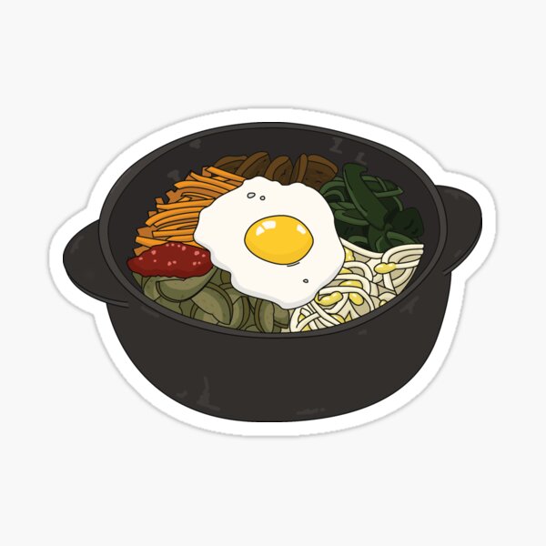 korean dish stickers redbubble