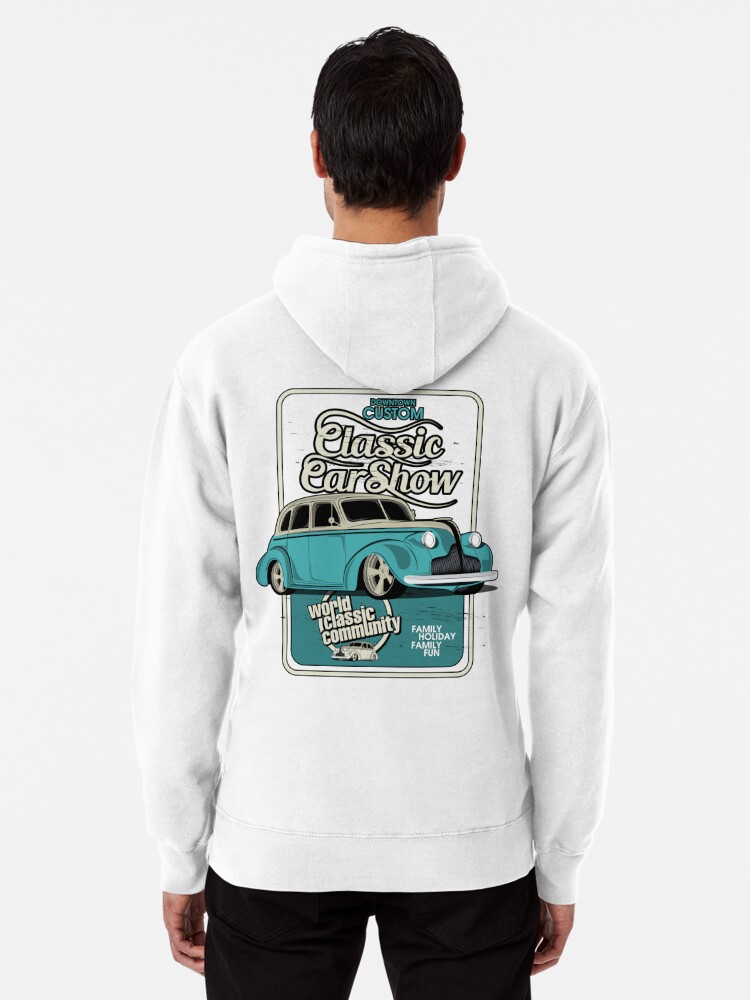 Old Classic car printed on back