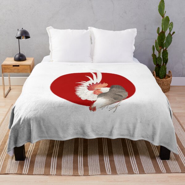 Item preview, Japanese Flag - Rooster and Chicken designed and sold by weavernap.