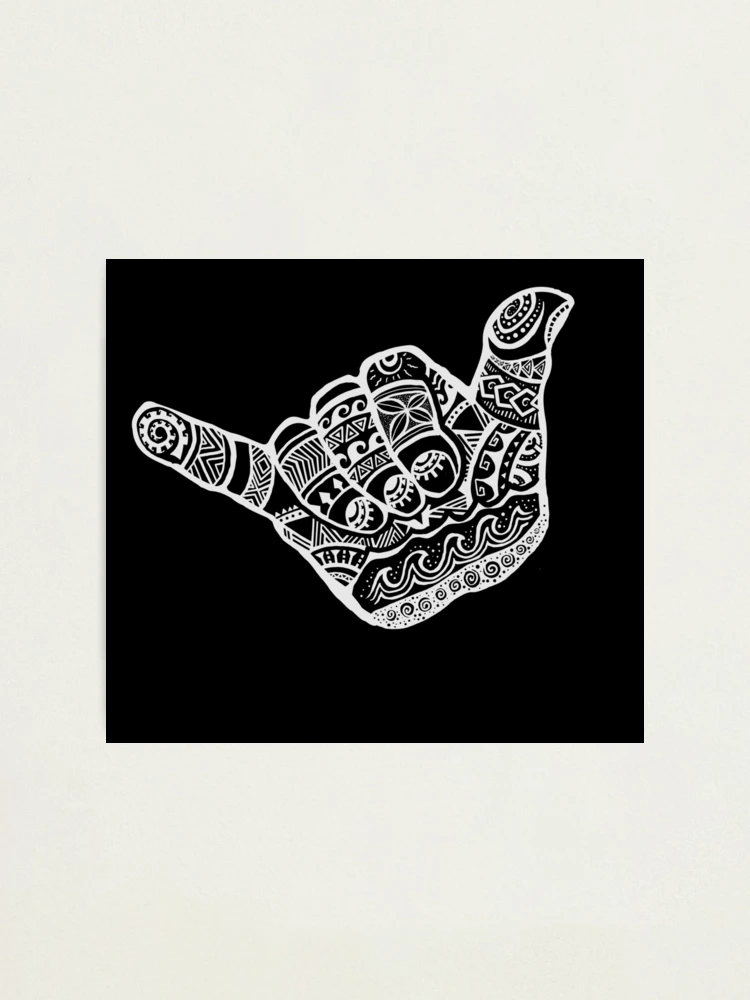 Pattern Vinyl For Silhouette 3 Pack - HANG LOOSE SHAKA V1 (3.5" BLACK) Vinyl Decal Window Sticker Skeleton Decal