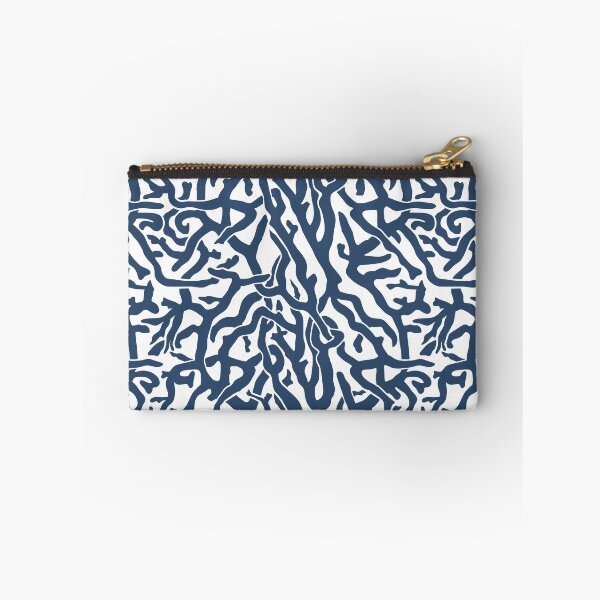 Item preview, Coral Reef Pattern | Navy Blue White Coastal Beach House designed and sold by emkayhess.