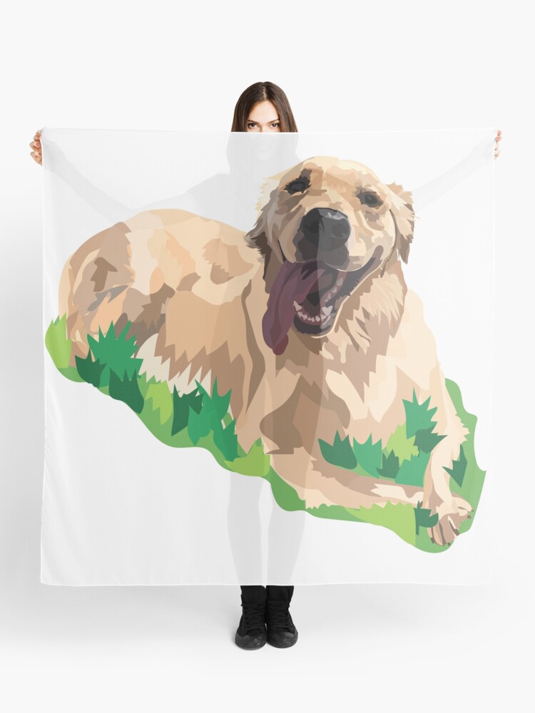 golden retriever scarf