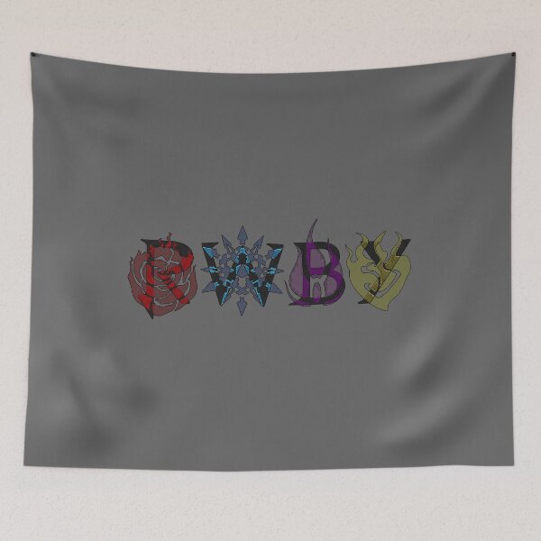 Item preview, RWBY Logo with Symbols (Gray Background) designed and sold by HometownSciFi.