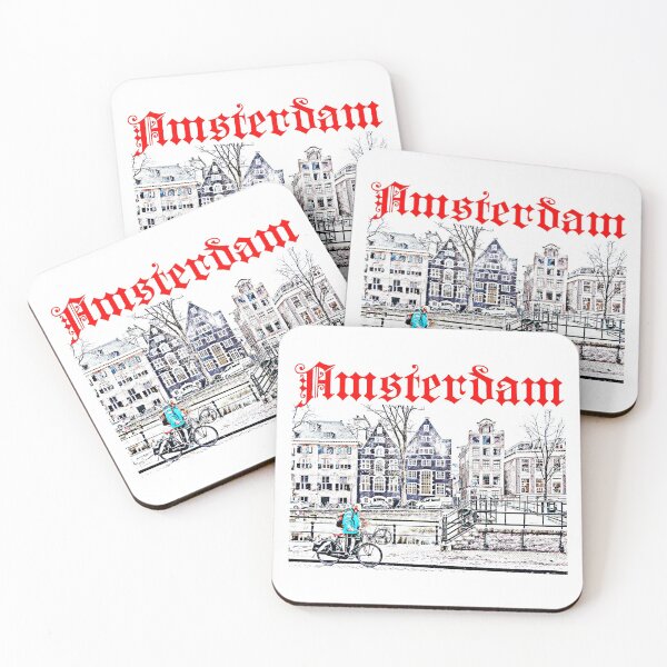 Item preview, Amsterdam Cyclist Bridge Buildings designed and sold by alexvas.