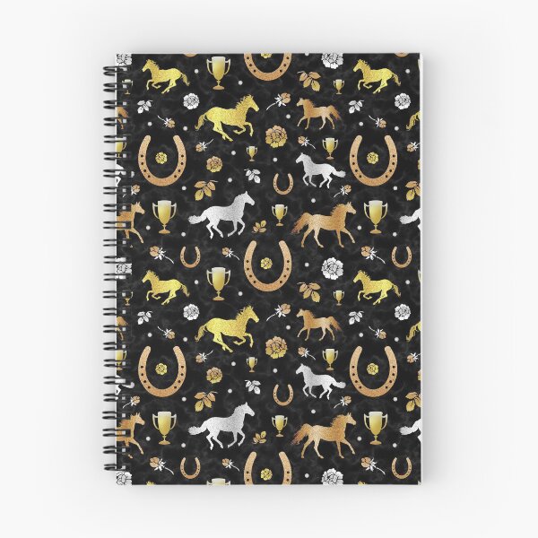 Item preview, Horse Racing Derby Day Party Black Gold Pattern designed and sold by emkayhess.