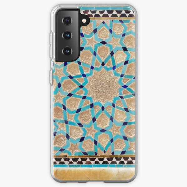 Details of the mosaic at the Jame Mosque of Yazd Samsung Galaxy Soft Case