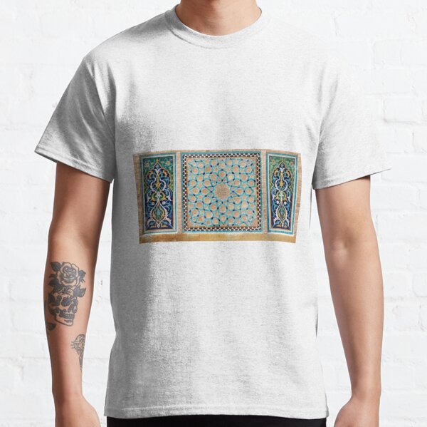 Details of the mosaic at the Jame Mosque of Yazd Classic T-Shirt
