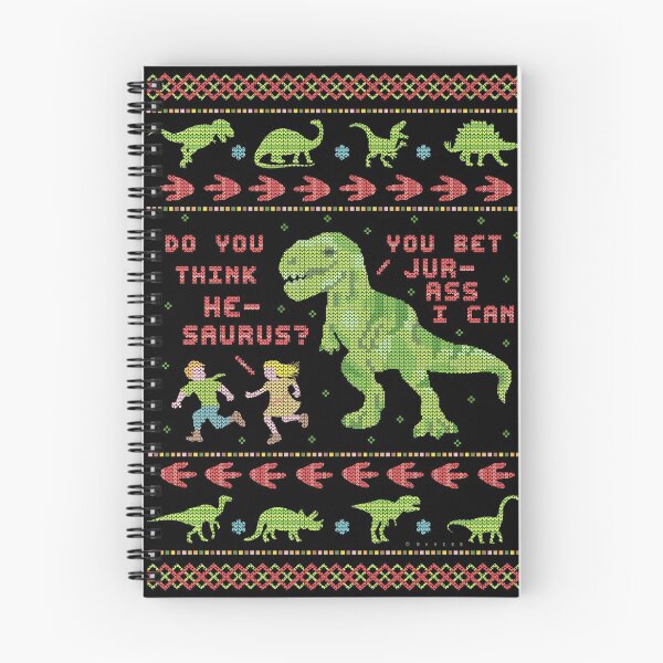 Item preview, Funny Ugly Christmas Sweater | T Rex Dinosaur Pun designed and sold by emkayhess.
