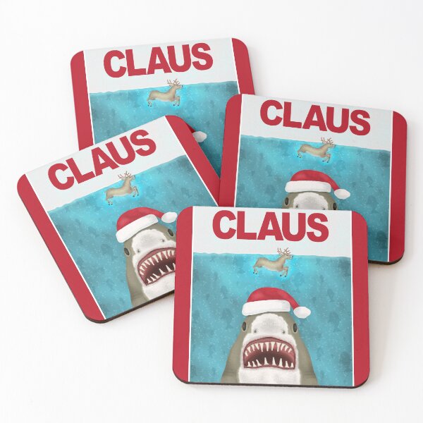 Item preview, Funny Christmas Santa Claus Shark Reindeer Humor designed and sold by emkayhess.