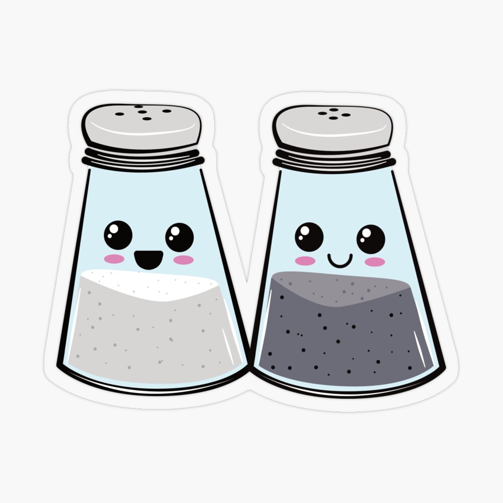 Premium Vector  Cute salt and pepper shaker