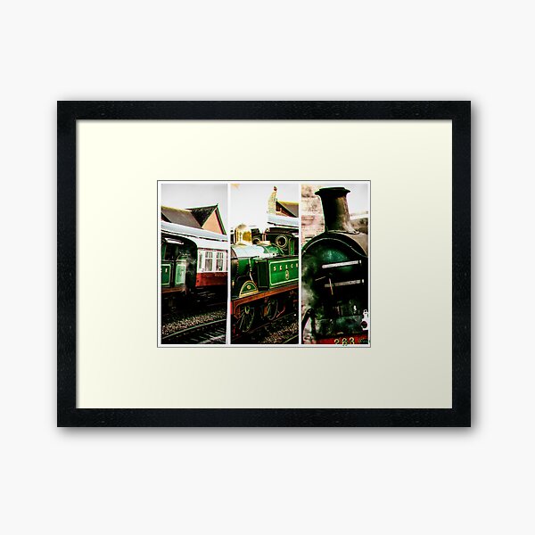 Steam on the Bluebell Line Framed Art Print