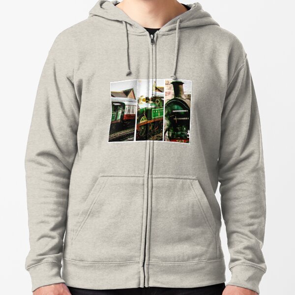 Steam on the Bluebell Line Zipped Hoodie