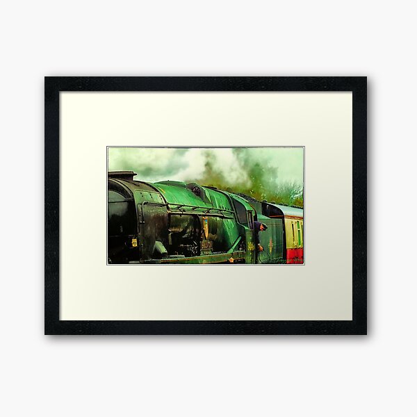 Green Steam again Framed Art Print