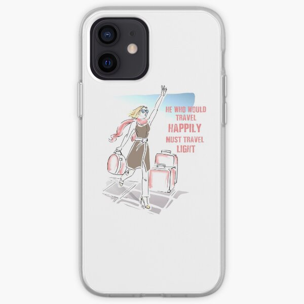 He Who Would Travel Happily Must Travel Light iPhone Soft Case