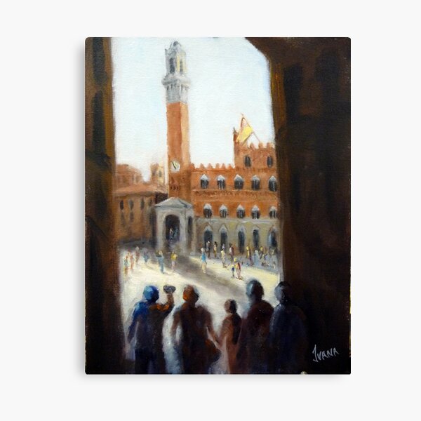 Admiring Siena (Italy) Canvas Print