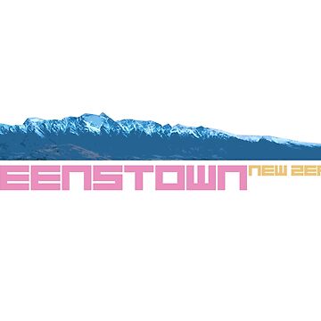 Artwork thumbnail, Queenstown New Zealand Otago Region by warrenbisch