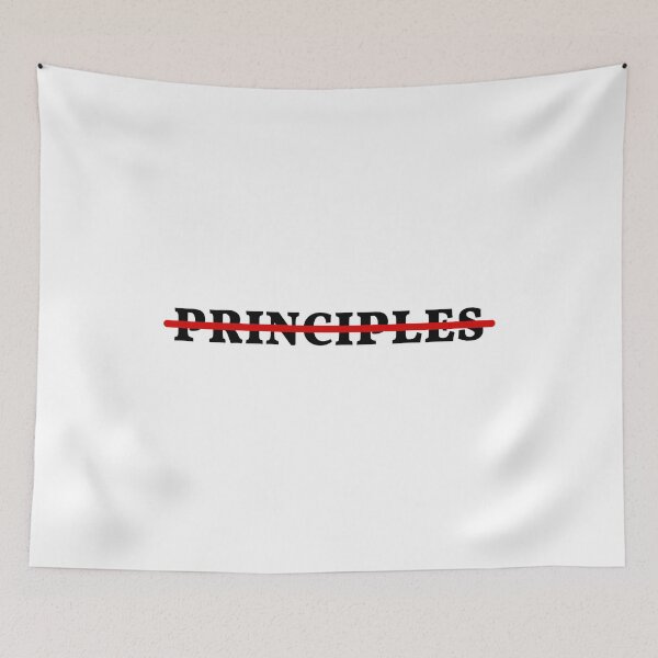 Item preview, Strikethrough word 'Principles' for millennials, hipster teens designed and sold by plumpjose.