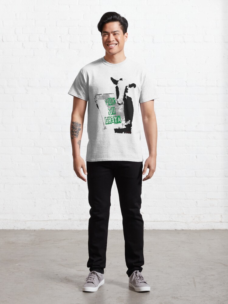 Vista alternativa de Camiseta clásica Greta: La vaca loca