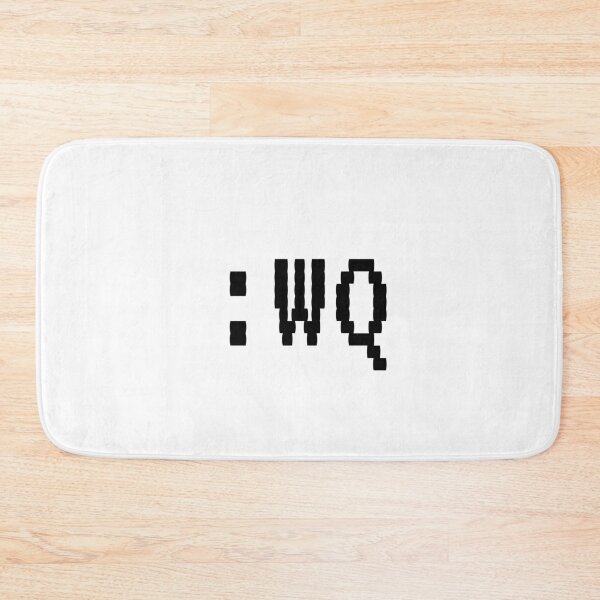 Item preview, Vim command - :wq - Save and Exit (White) designed and sold by hellkni9ht.