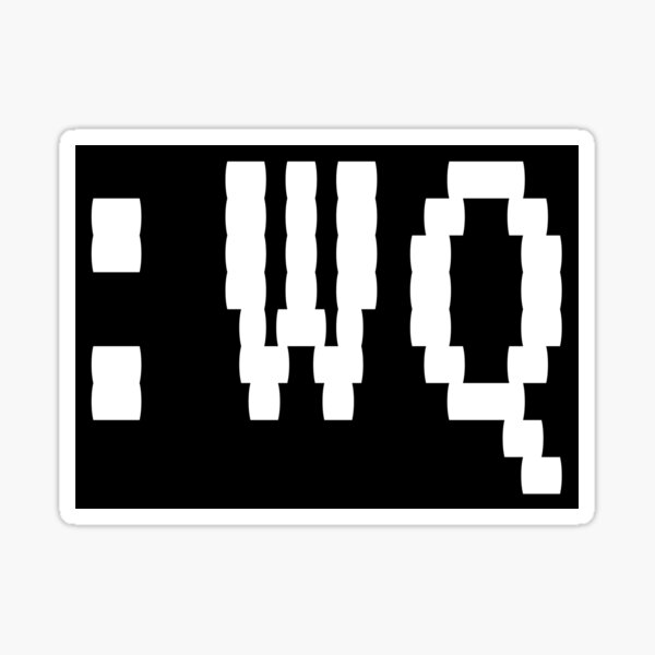 Artikel-Vorschau von Vim Befehl -: wq - Speichern und beenden (Schwarz), designt und verkauft von hellkni9ht.
