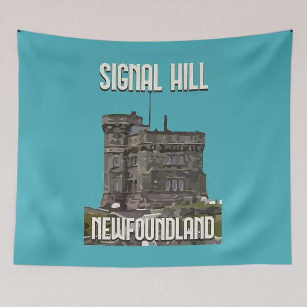 Item preview, Signal Hill Vintage Poster || Newfoundland and Labrador || Gifts || Souvenirs || Clothing designed and sold by SaltWaterOre.