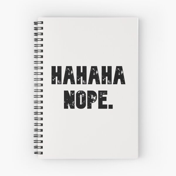 Item preview, Hahaha Nope Lettering Design designed and sold by iamsteve09.
