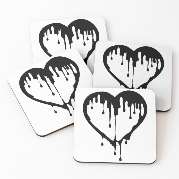 Item preview, Dripping Heart BW designed and sold by Zethinova.