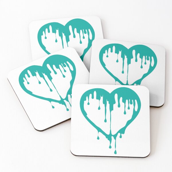 Item preview, Heart Dripping TEAL designed and sold by Zethinova.