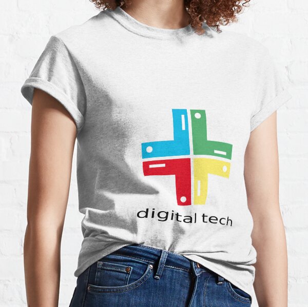 T-Shirt Tee Shirt Fun Comic Digital Tech Unisex Classic T-Shirt